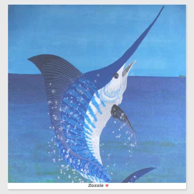 Striper marlin sticker (Sheet)