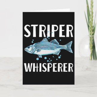 Striper Whisperer Fisherman Fishkeeper Fish Lover Card