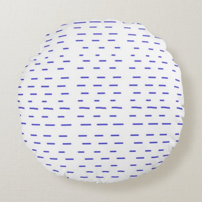 stripes abstract art round pillow (Front)