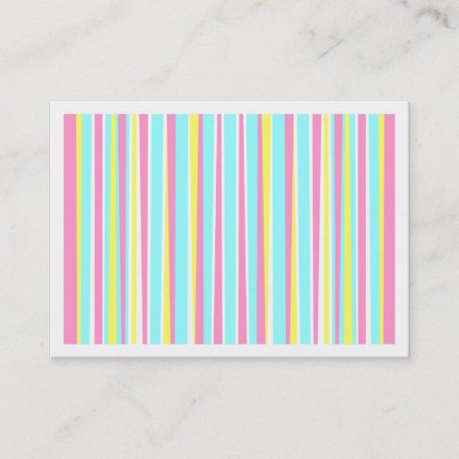 Customizable Stripes abstract business card