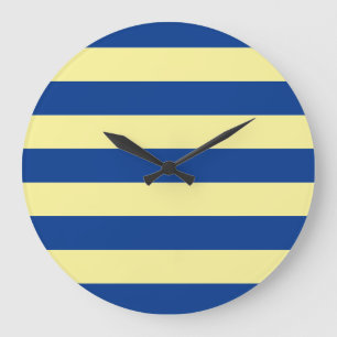 STRIPES adjustable Blue Large Clock