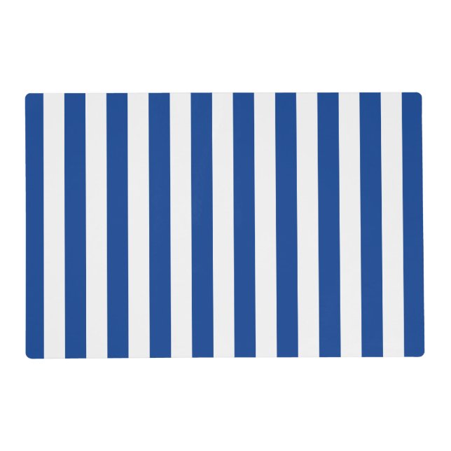 STRIPES adjustable Blue Placemat (Front)