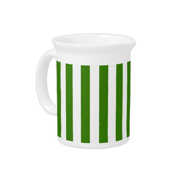 STRIPES adjustable Green Drink Pitcher (Left)