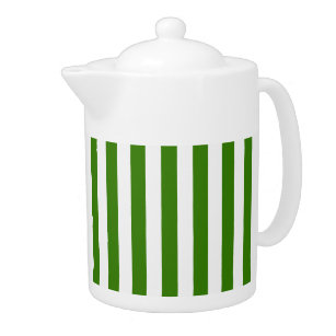 STRIPES adjustable Green Teapot