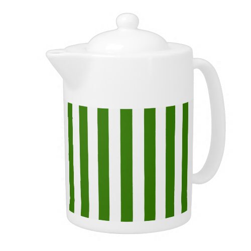 STRIPES adjustable Green Teapot