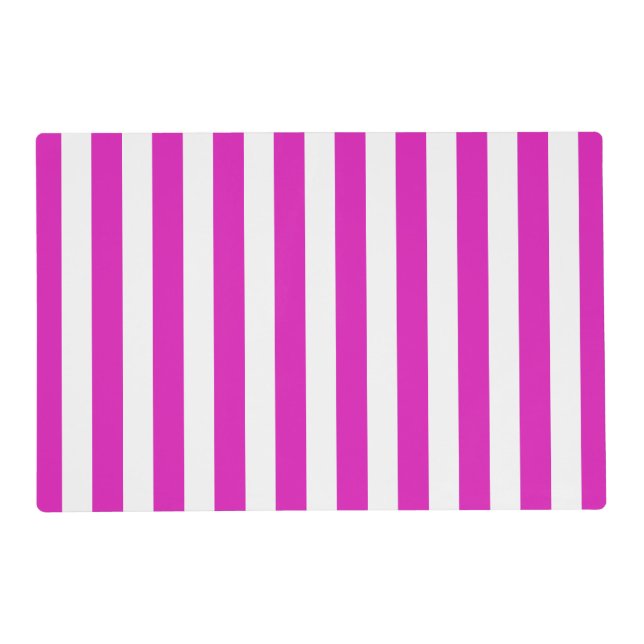 STRIPES adjustable Pink Placemat (Front)