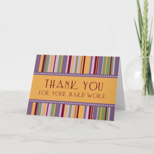 Stripes Administrative Professionals Day Card