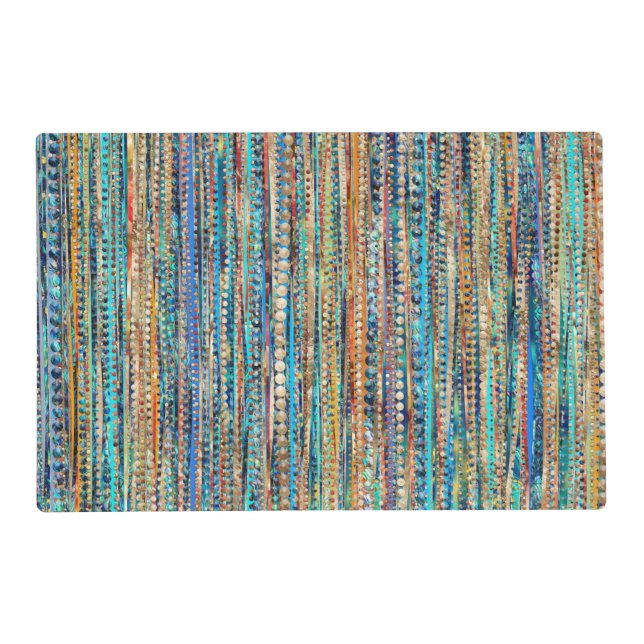 Stripes and Beads Placemat (Front)