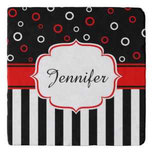 Stripes and circles trivet