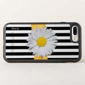 Stripes and Daisy Otterbox iPhone Case (Back Horizontal)