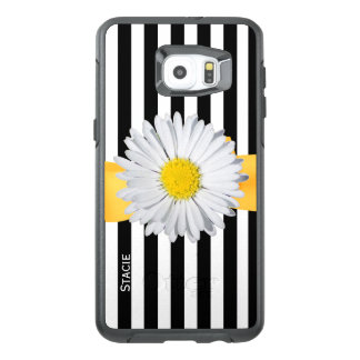 Stripes and Daisy Otterbox Samsung S6 Edge Plus