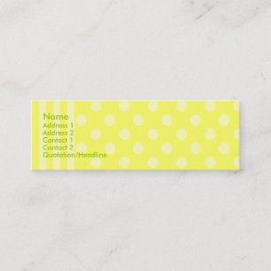 Stripes and Dots Mini Business Card