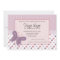 Stripes and Dots Purple Butterfly Invitation