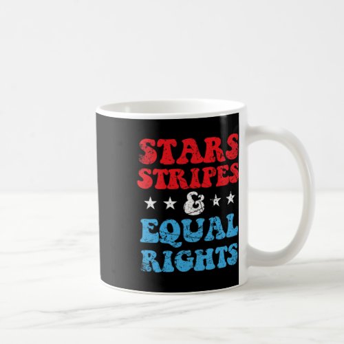 Stripes And Equal Rights 4th July Patriotic Womens Coffee Mug