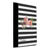 Stripes and Flowers Custom Padfolio (Angled)