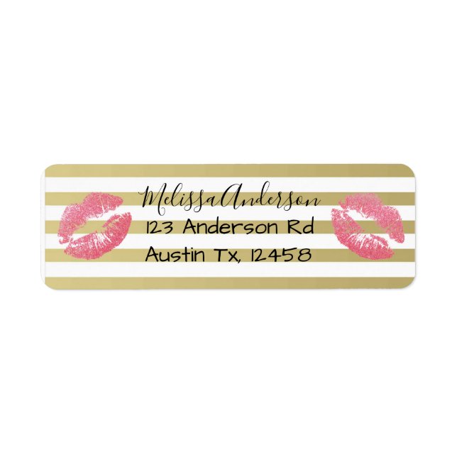Stripes and Lips Label (Front)
