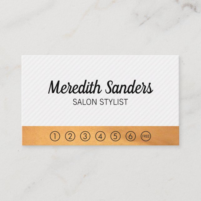 Stripes and Lux Trim / punch card (Front)