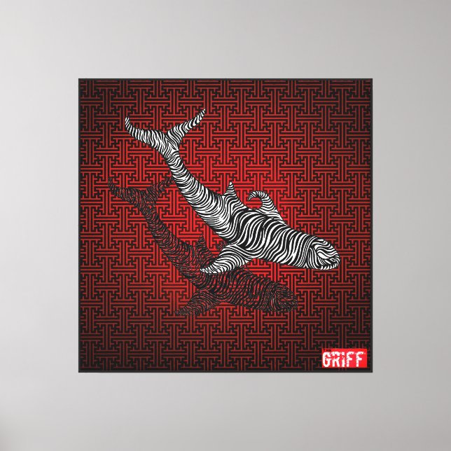 Stripes and pipes  canvas print (Front)