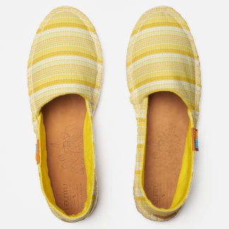 Stripes and polka dots - Yellow Ombre Espadrilles