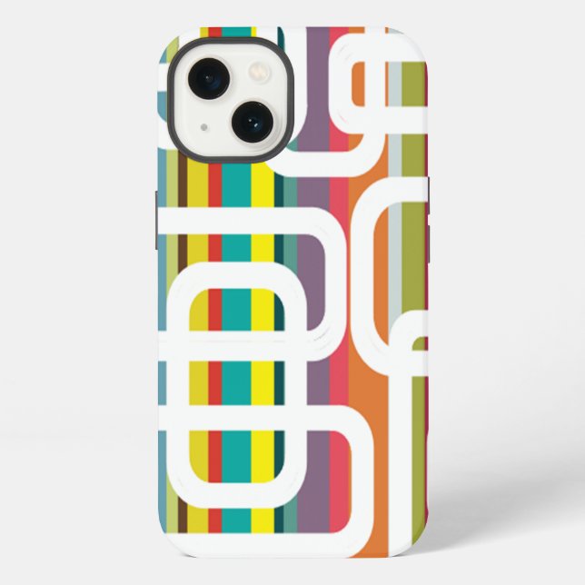 Stripes and Rectangles  Iphone Case (Back)