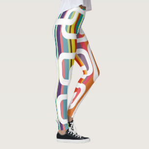 Stripes and Rectangles Leggings