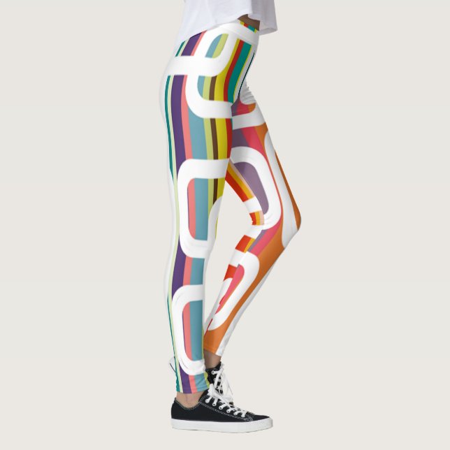 Stripes and Rectangles Leggings (Right)