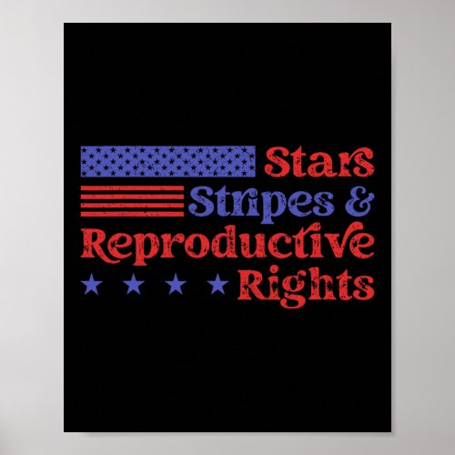 Stripes And Reproductive Rights 4th Of July Women Poster