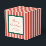 Stripes and Scallops Holiday  Favor Boxes<br><div class="desc">.</div>