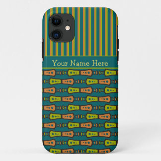 Stripes and Tribal Pattern on Teal iPhone 5 Case