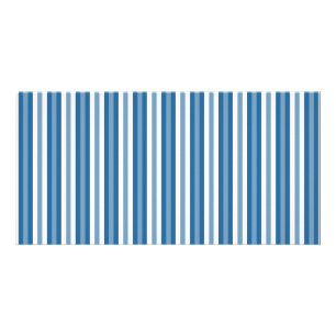 Stripes Background Blue and White Card