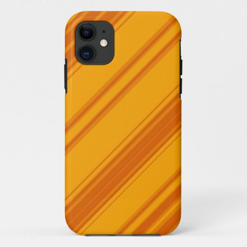 Stripes Background Yelow Orange iPhone 11 Case