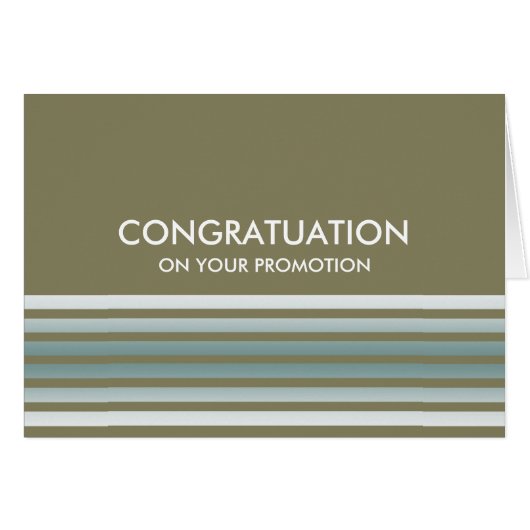 Stripes Badge Congratulation Cards (Front Horizontal)