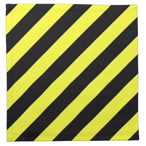 stripes black and yellow napkin