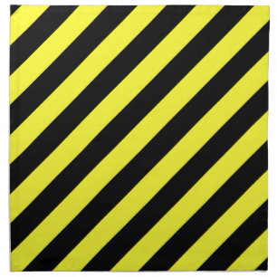 stripes black and yellow napkin