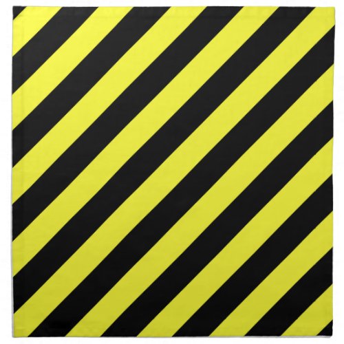 stripes black and yellow napkin