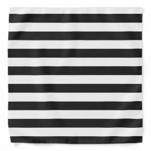 STRIPES Black on any Color Bandana