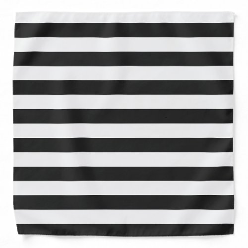 STRIPES Black on any Color Bandana