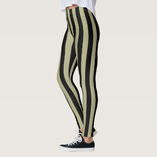 Stripes Black Vertical on any Color Leggings