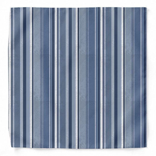 Stripes Blue Bandana (Front)