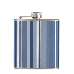Stripes Blue Flask