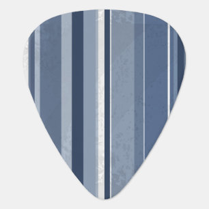Stripes Blue Guitar Pick