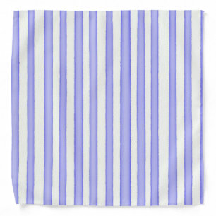 Stripes blue on white bandana