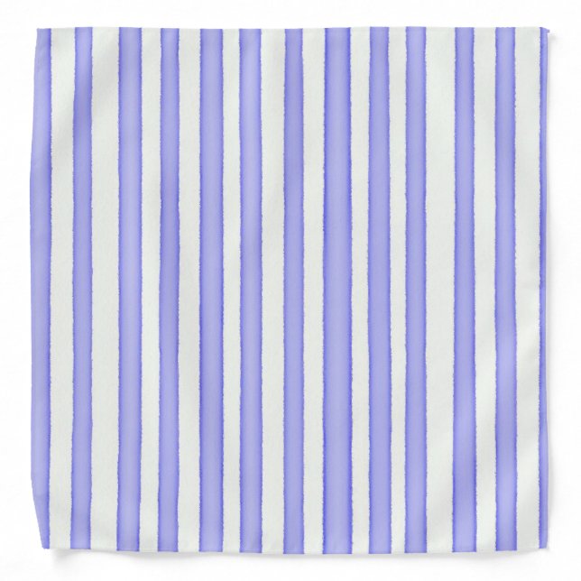 Stripes blue on white bandana (Front)