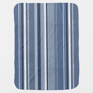 Stripes Blue Receiving Blanket