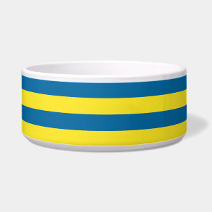 Stripes   Blue & Yellow   Customizable Bowl