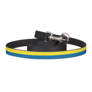 Stripes   Blue & Yellow   Customizable Pet Leash