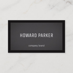 Stripes Border (black) Business Card