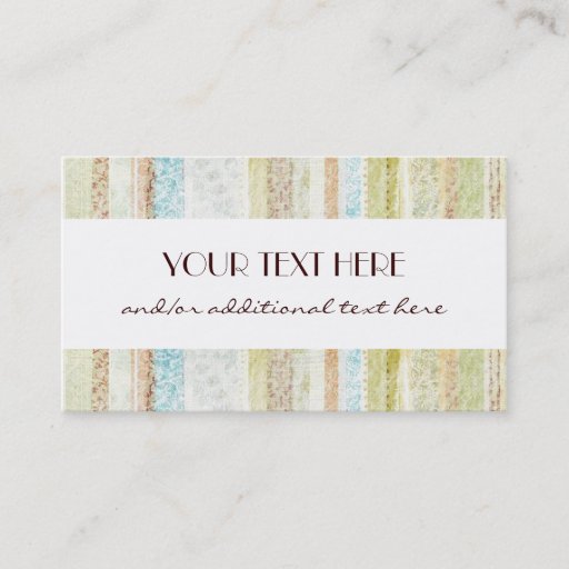 Customizable Stripes Business Cards