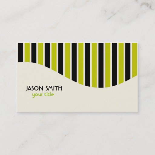 Customizable Stripes Business Card