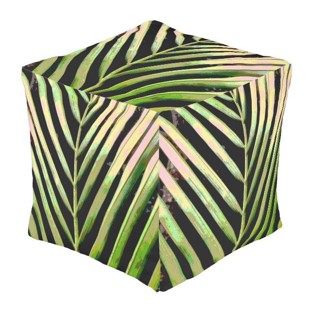 Stripes by Nature Outdoor Pouf (Angled Front)